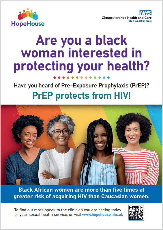 Prep poster PrEP information for black women.